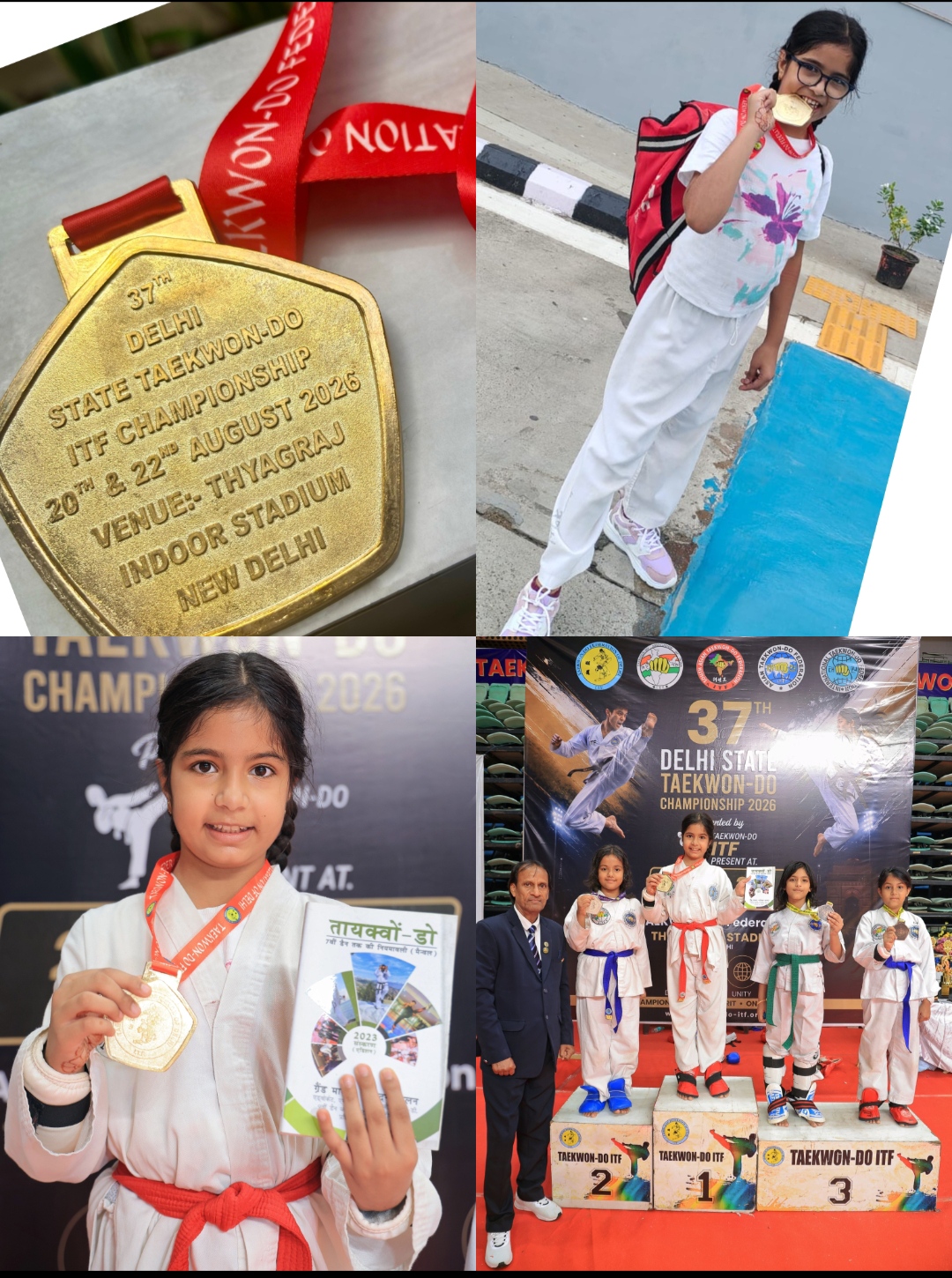 Gold in Delhi State Taekwondo Championship 2026